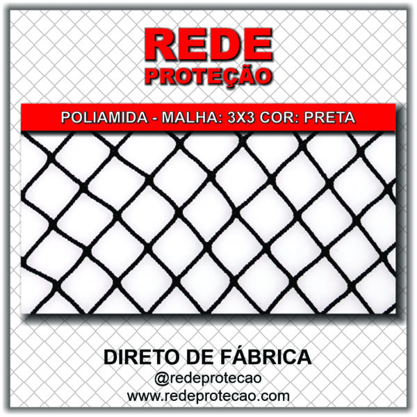 REDE 3X3 PRETA