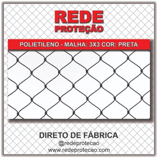 REDE 3X3 PRETA